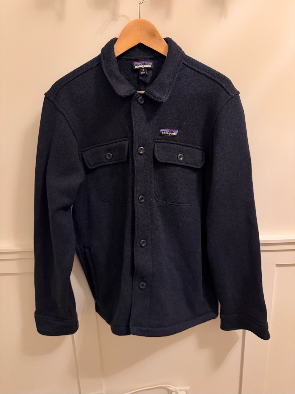 Patagonia Men's Navy Fleece Overshirt
